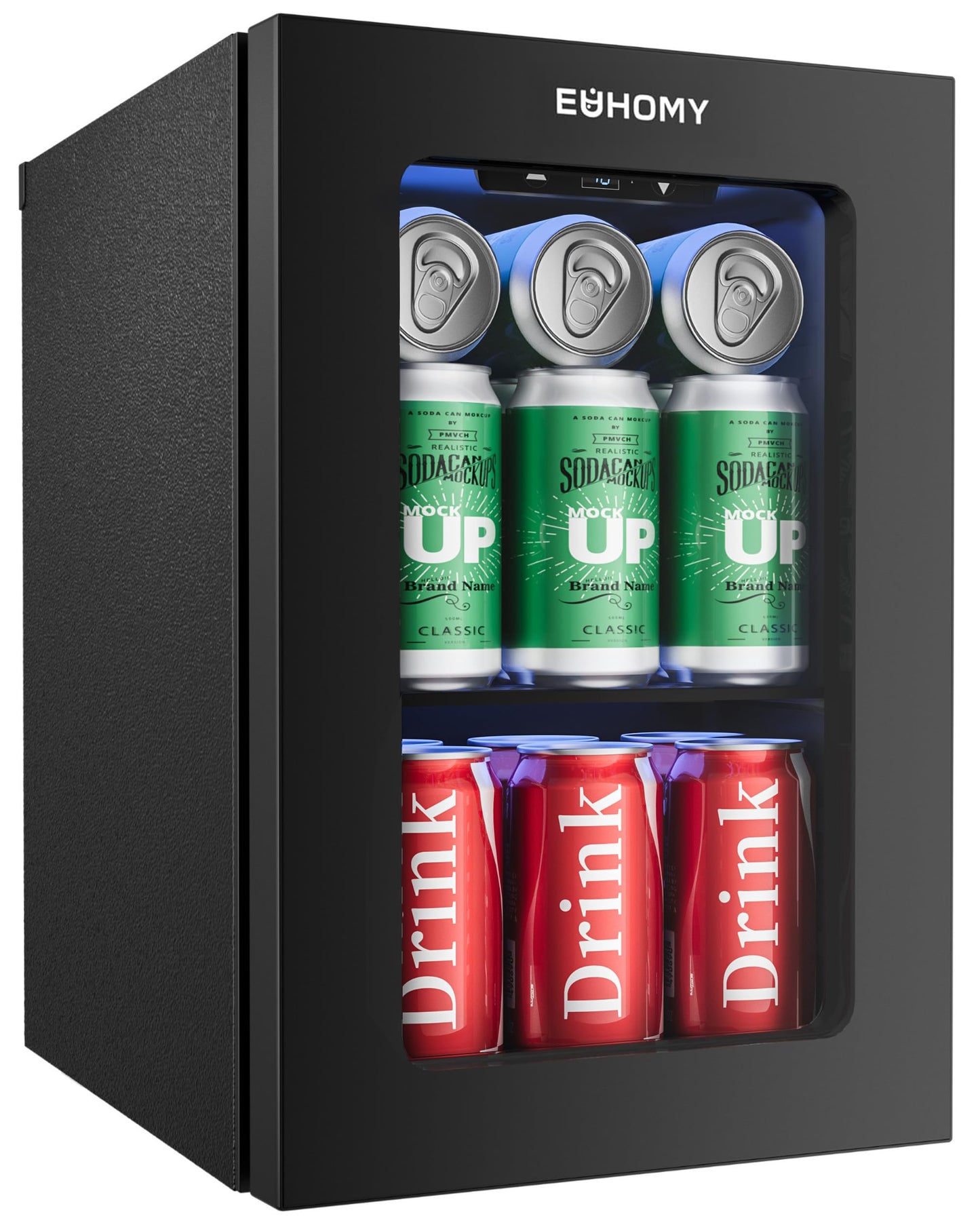 EUHOMY 24 Can Beverage Refrigerator Mini Fridge
